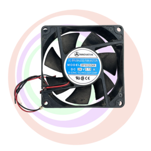 A CC4010H12B..0.06A DC12V..2 WIRE ..NO CONNECTOR..COOLCOX GETT Part FAN134 cooling fan on a colorful background.