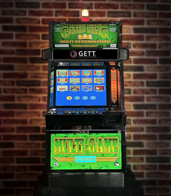 Multi-game touchscreen slot machine.