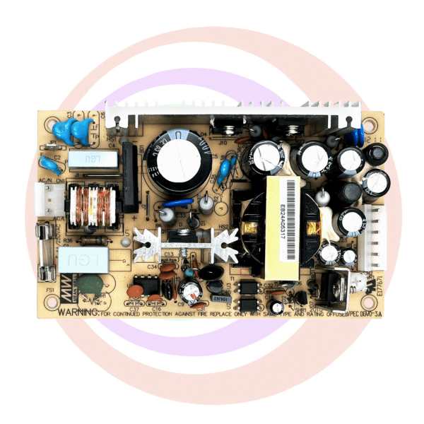 Circuit board with electronic components.