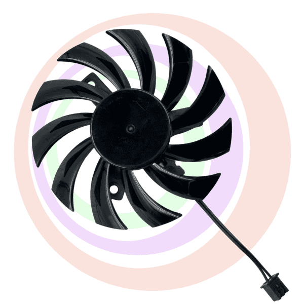 Frameless Fan for use with Aristocrat (2 Wire) Video Cards or easily converted for Konami (3 Wire). PowerLogic Brand. Part # PLD08010B12HH, plug adapter included.75x75x10, 12VDC @ 0.35A. NEW. GETT Part FAN304 - Image 5