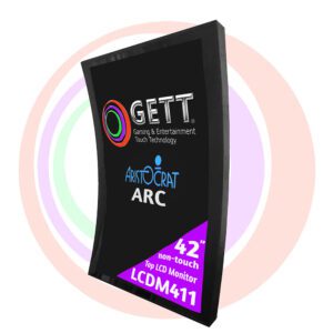 Aristocrat MURAL Top LCD Monitor for the Aristocrat Arc. Kortek TFT LCD NO TOUCH Monitor 42", KTC420DG101, 24V===5A. GETT Part LCDM411