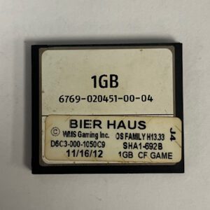 Game Software for WMS BlueBird II, Bier Haus, D6C3-000-1050C9, OP SYST # H13.33 GETT Part SFT-WMS-174