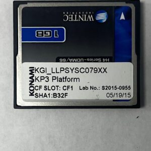 Game Software for Konami, KP3 Platform, Part number: S2015-0955 GETT Part SFT-KON-102