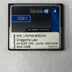 Game Software for Konami, Dragon's Law, Part number: SHA1:0308 GETT Part SFT-KON-105