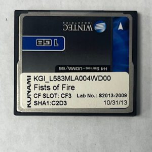 Game Software for Konami, Fists Of Fire, Part number: SHA1-C2D3 GETT Part SFT-KON-106