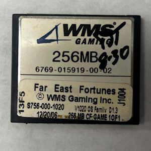 Game Software for WMS BBI, Far East Fortunes, Part number: S756-000-1020 GETT Part SFT-WMS-106