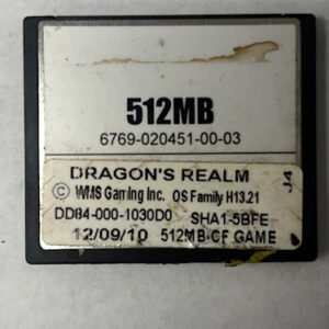 Game Software for WMS BBI, Dragon's Realm, Part number: DD84-000-1030D0 GETT Part SFT-WMS-125