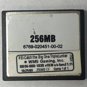 Game Software for WMS BlueBird I, REI! CTBO - Triple Lunker, Part number: SB56-000-1010, OP SYST # E1.11 GETT Part SFT-WMS-147