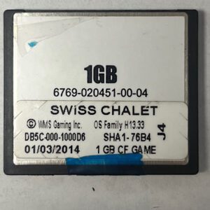 Game Software for WMS BlueBird II, Swiss Chalet, DB5C-000-1000D6, OP SYST # H13.33 GETT Part SFT-WMS-185