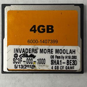 Game Software for WMS BlueBird III, Invaders More Moolah, SC3F-000-1000, OP SYST # H19.080 GETT Part SFT-WMS-220