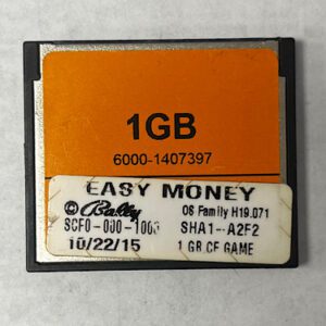 Game Software for WMS BlueBird III, Easy Money, SCF0-000-1C00, OP SYST # H19.071 GETT Part SFT-WMS-221