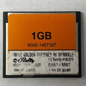Game Software for WMS BlueBird III, Triple Golden Cherries W/ Sprinkles, SDB1-000-1000, OP SYST # H19.072 GETT Part SFT-WMS-223