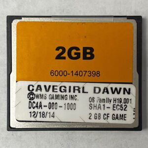 Game Software for WMS BlueBird III, CaveGirl Dawn, DC4A-000-1000, OP SYST # H19.001 GETT Part SFT-WMS-230