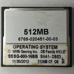 Operating System For WMS BlueBird II, Part Number; SSSG-000-16BB OS Family # H13.37 GETT Part OS-WMS-100