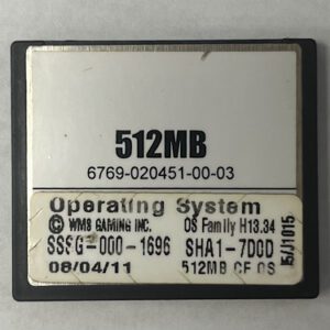 Operating System For WMS BlueBird II, Part Number: SSSG-000-1696, OS Family # H13.34 GETT Part OS-WMS-102