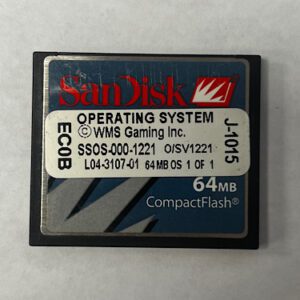 Operating System For WMS, Part Number: SSOS-000-1221 GETT Part OS-WMS-121