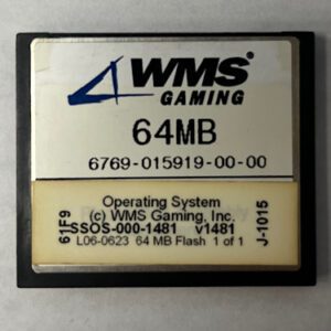 Operating System For WMS, Part Number: SSOS-000-1481 GETT Part OS-WMS-122