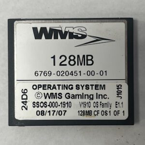 Operating System For WMS, Part Number: SSOS-000-1910, OS Family # E1.1, GETT Part Number: OS-WMS-125