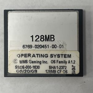 Operating System For WMS, Part Number: SSOS-000-1630, OS Family # A1.2, GETT Part Number: OS-WMS-126