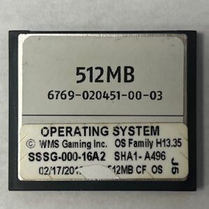 Operating System For WMS, Part Number: SSSG-000-16A2, OS Family # H13.35, GETT Part Number: OS-WMS-128