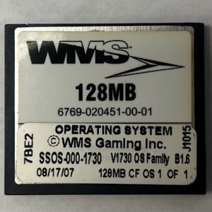 Operating System For WMS, Part Number: SSOS-000-1730, OS Family # B1.6, GETT Part Number: OS-WMS-130