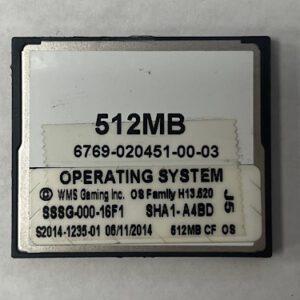 Operating System For WMS BlueBird II, Part Number: SSSG-000-16F1 OS Family # H13.520, GETT Part Number: OS-WMS-132