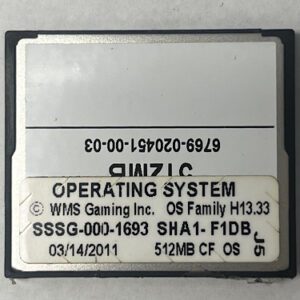 Operating System For WMS BlueBird II, Part Number: SSSG-000-1963 OS Family # H13.33, GETT Part Number: OS-WMS-135