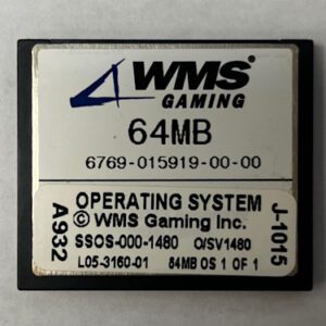 Operating System For WMS Gaming Inc., Part Numbers: SSOS-000-1480, L05-3160, J-1015, GETT Part Number: OS-WMS-140