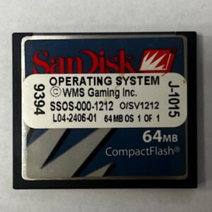 Operating System For WMS Gaming Inc., Part Numbers: SSOS-000-1212, GETT Part Number: OS-WMS-141