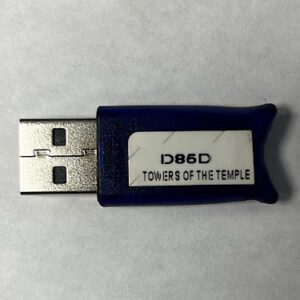 Dongle For WMS Gaming Inc. BlueBird 2, Game Name: Towers Of The Temple, Part Number: D85D, GETT Part DNG-WMS-107