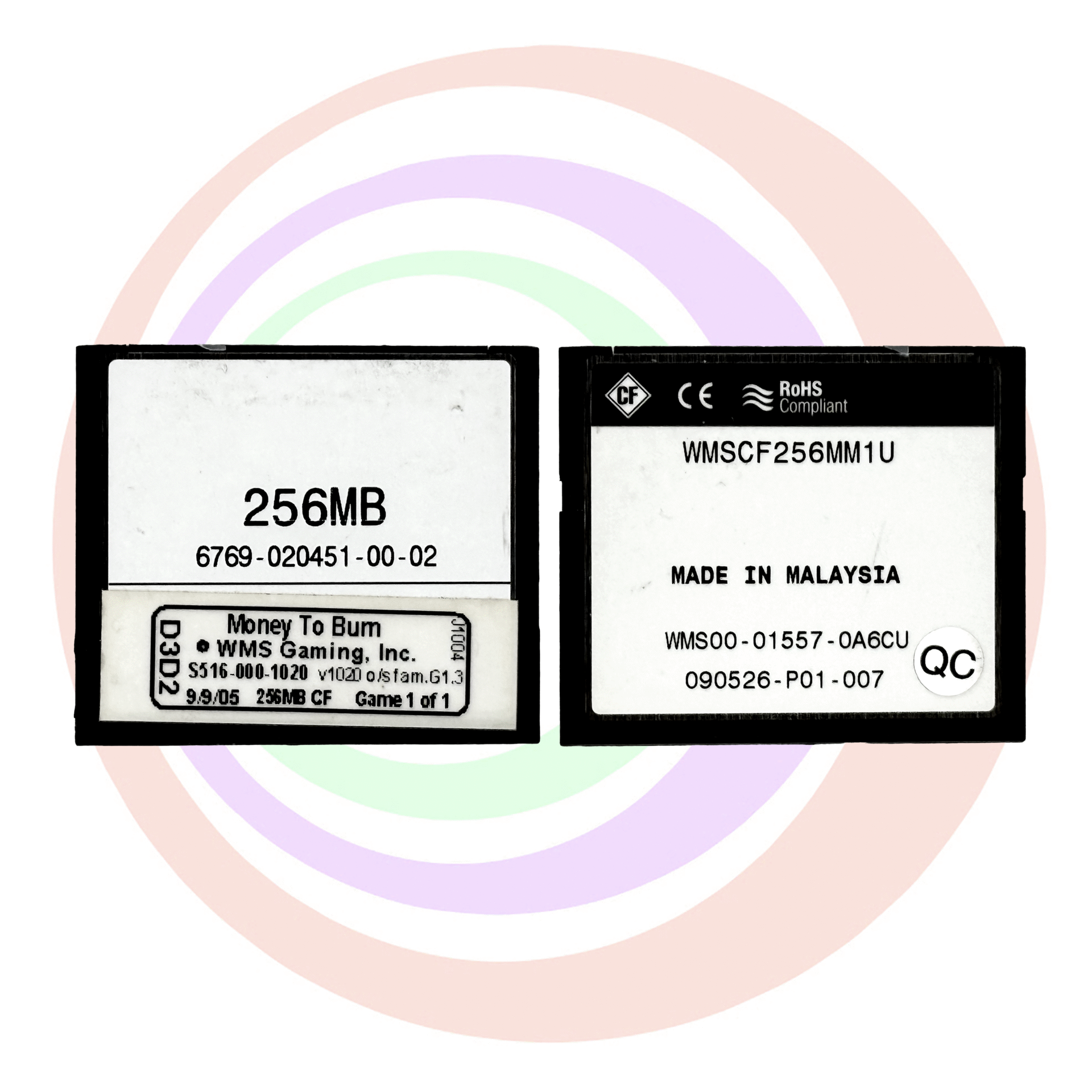 Game Software for WMS BBI, Money To Burn, Part number: S516-000-1020 GETT Part SFT-WMS-141