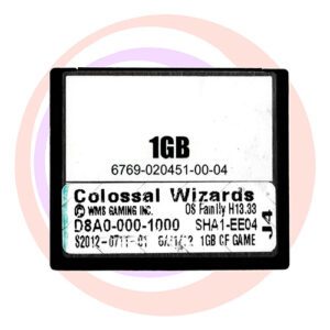 Game Software for WMS BlueBird II, Colossal Wizards, D8A0-000-1000, OP SYST # H13.33 GETT Part SFT-WMS-159