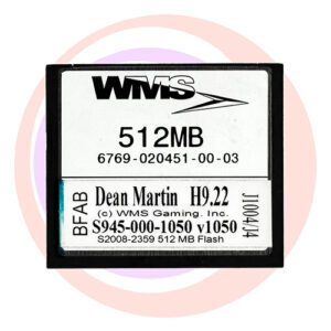 Game Software for WMS BlueBird II, Dean Martin, Part number: D945-000-1050, OP SYST # H9.22 GETT Part SFT-WMS-168