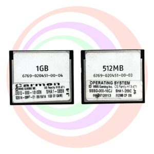 Game Software for WMS BlueBird II, Carmen, DB7D-000-1010D8, OP SYST # H13.471 GETT Part SFT-WMS-196