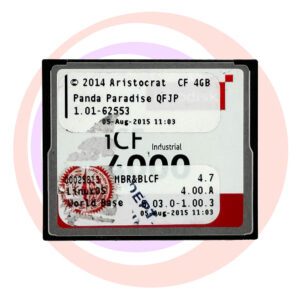 Game Software For Aristocrat, Panda Paradise, Part Number 00025813 GETT Part SFT-ARI-108