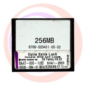 Game Software for WMS BlueBird II, Extra Extra Luck Double Wild And Loose, SA47-000-1020, OP SYST # H9.0 GETT Part SFT-WMS-172