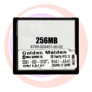 Game Software for WMS BlueBird II, Golden Maiden, DD81-000-1010C9, OP SYST # H13.12 GETT Part SFT-WMS-181