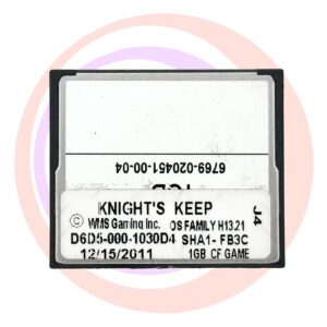 Game Software for WMS BlueBird II, Knight's Keep, D6D5-000-1030D4, OP SYST # H13.21 GETT Part SFT-WMS-206