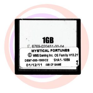 Game Software for WMS BlueBird II, Mystical Fortunes, DE97-000-1000C2, OP SYST # H13.21 GETT Part SFT-WMS-207