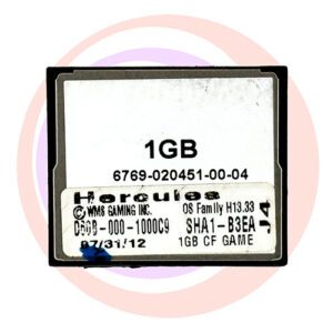 Game Software for WMS BlueBird II, Heroules, D60B-000-1000C9, OP SYST # H13.33 GETT Part SFT-WMS-210