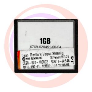 Game Software for WMS BlueBird II, Dean Martin's Vegas Shindig, Part number: DE98-000-1000C2, OP SYST # H13.21 GETT Part SFT-WMS-211