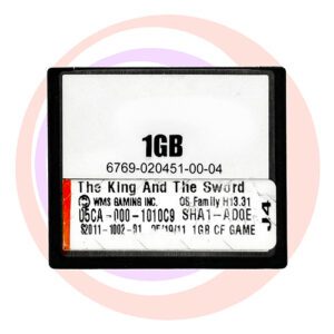 Game Software for WMS BlueBird II, The King and The Sword, Part number: D5CA-000-1010C9, OP SYST # H13.31 GETT Part SFT-WMS-212