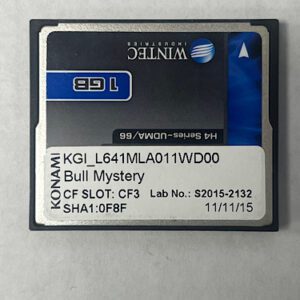 Game Software for Konami, Game Name: Bull Mystery, Part Number: SHA1:0F8F, Lab No: S2015-2132, GETT Part Number: SFT-KON-113