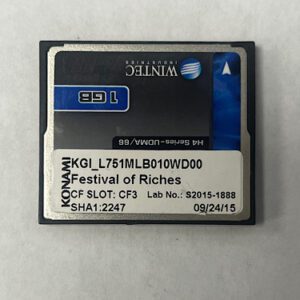 Game Software for Konami, Game Name: Festival Of Riches, Part Number: SHA1:2247, Lab No: S2015-1888, GETT Part Number: SFT-KON-115