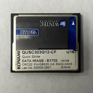 Game Software for Konami, Game Name: Quick Strike, Part Number: 60H2-34H3, Lab No: S2009-0907, GETT Part Number: SFT-KON-117