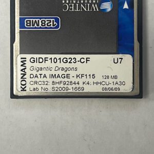 Game Software for Konami, Game Name: Gigantic Dragons, Part Number: HHCU-1A30, Lab No: S2009-1669, GETT Part Number: SFT-KON-120