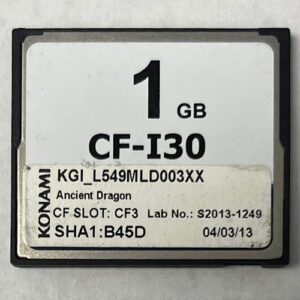 Game Software For Konami Games, Game Name: Ancient Dragon, Part Numbers: KGI_L549MLD003XX, SHA1:B45D, Lab No: S2013-1249, GETT Part Number: SFT-KON-155