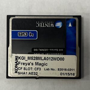 Game Software For Konami Games, Game Name: Freya's Magic, Part Numbers: SHA1:AE32, Lab No: S2016-0211, GETT Part Number: SFT-KON-162