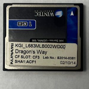 Game Software For Konami Games, Game Name: Dragon's Way, Part Numbers: KGI_L683MLB002WD00, SHA1:ACF1, Lab No: S2014-0381, GETT Part Number: SFT-KON-173