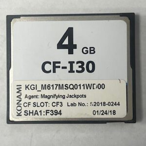 Game Software For Konami Games, Game Name: Agent: Magnifying Jackpots, Part Numbers: KGI_M617MSQ011WD00, SHA1:F394, Lab No: S2018-0244, GETT Part Number: SFT-KON-183